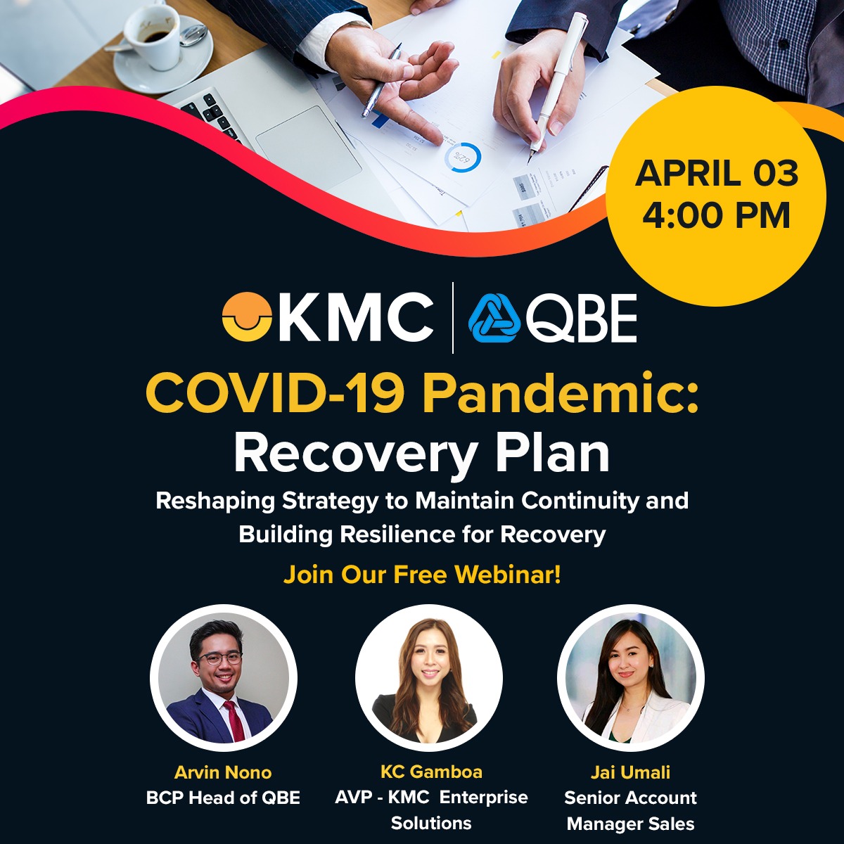 COVID-19 Pandemic: Recovery Plan with Arvin Nono